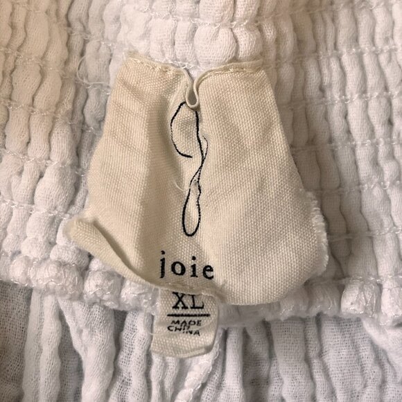 Joie White Muslin Gauze Beach Summer Shorts Sz XL - Picture 4 of 10